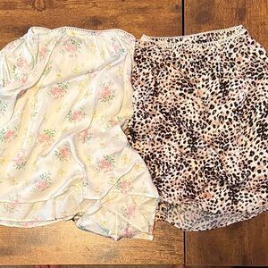 Aerie Floral and Leopard Print Sleep Shorts